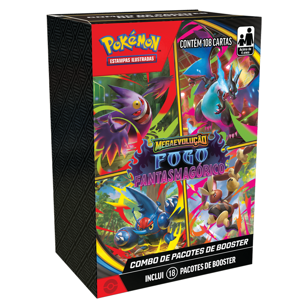 Box Pokémon Fogo Fantasmagórico — produto demonstrativo